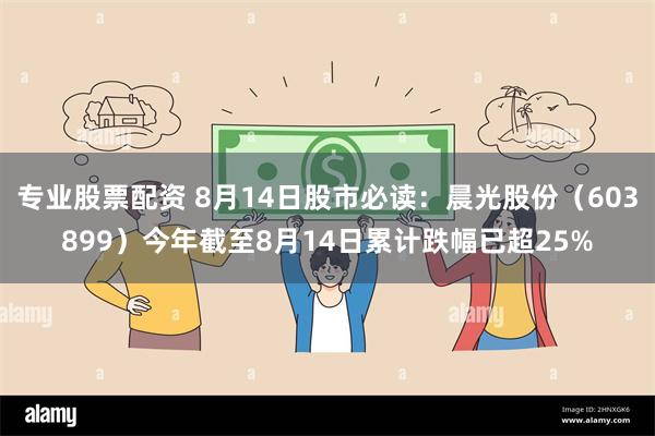 专业股票配资 8月14日股市必读：晨光股份（603899）今年截至8月14日累计跌幅已超25%