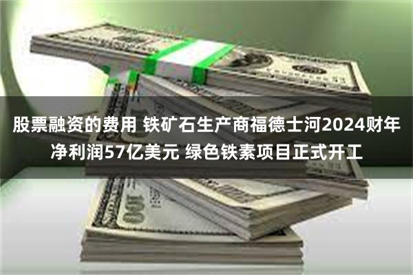 股票融资的费用 铁矿石生产商福德士河2024财年净利润57亿美元 绿色铁素项目正式开工