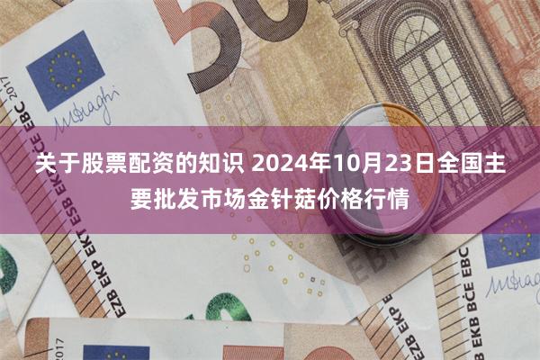 关于股票配资的知识 2024年10月23日全国主要批发市场金针菇价格行情