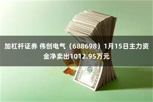 加杠杆证券 伟创电气（688698）1月15日主力资金净卖出1012.95万元